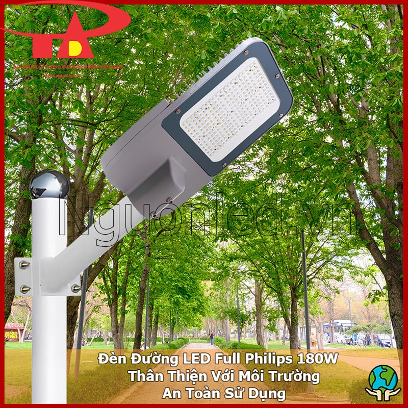 Đèn đường Full Philips 180W không chứa chì, thủy ngân và tia UV phù hợp chiếu sáng ngoài trời bền vững