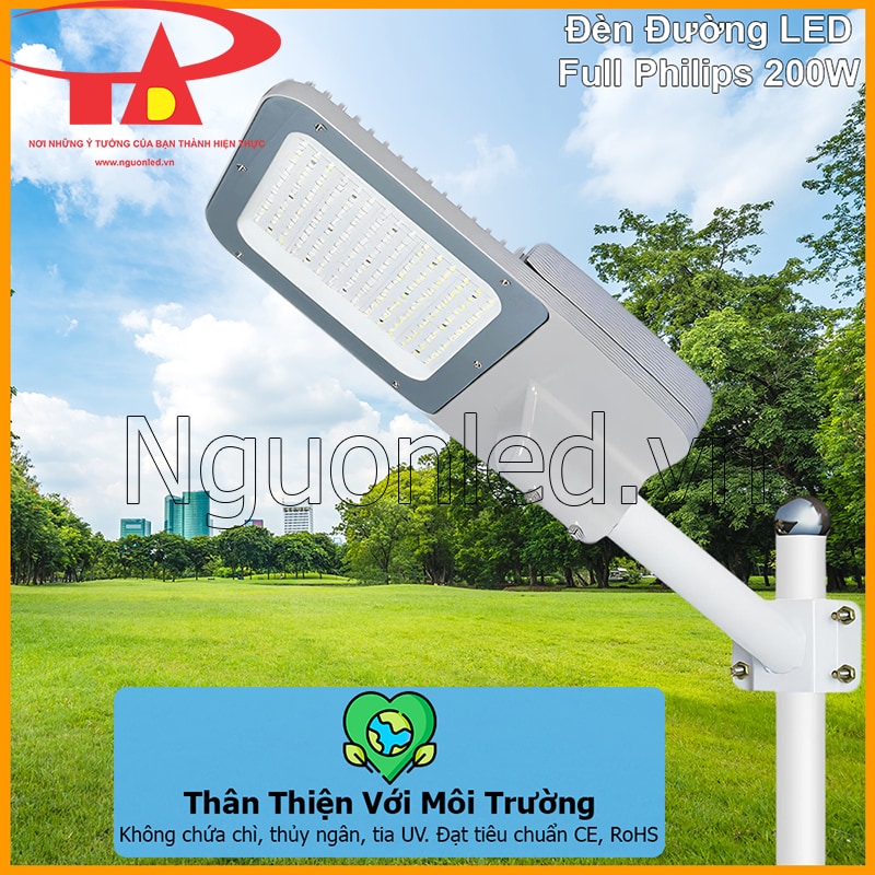 Đèn đường LED Philips 200W không chứa thủy ngân, an toàn môi trường và người sử dụng