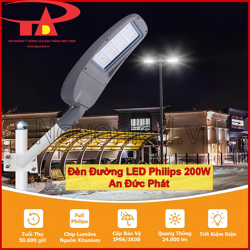 Đèn đường LED Philips NST 200W An Đức Phát