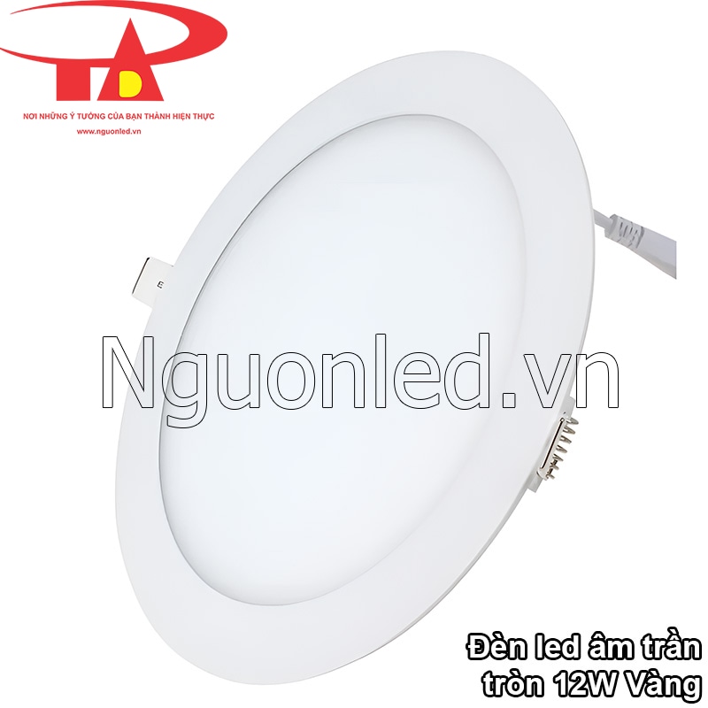 Đèn led âm trần vàng, siêu mỏng, dễ lắp đặt