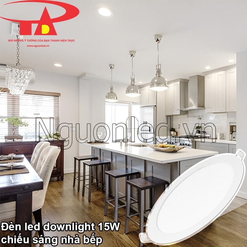 Đèn led 15W tròn trung tính cho nhà bếp hiện đại