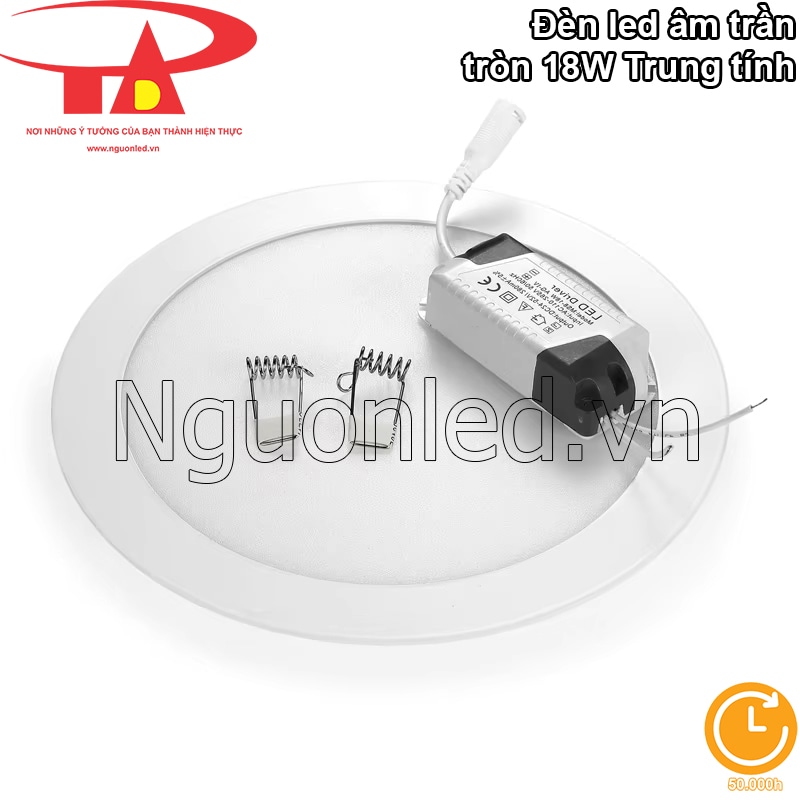 Đèn led downlight, tuổi thọ 50.000 giờ, siêu bền