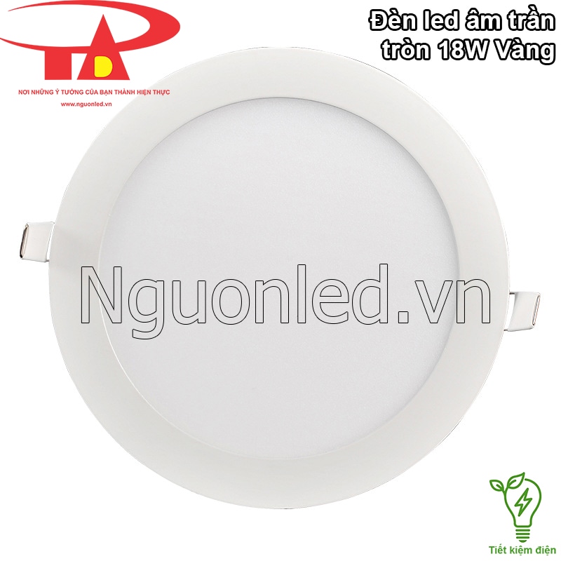 Đèn led âm trần 18W vàng, tiết kiệm 80% điện năng