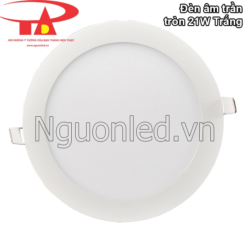 Đèn led downlight 21W tròn màu trắng, hiện đại