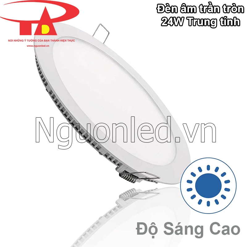 Đèn trần thạch cao 24W, quang thông 2400lm, sáng đẹp