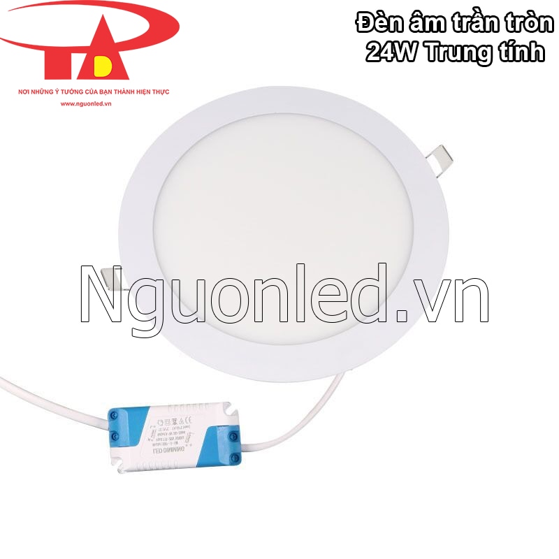 Đèn led âm trần 24W trung tính, tiết kiệm điện năng vượt trội