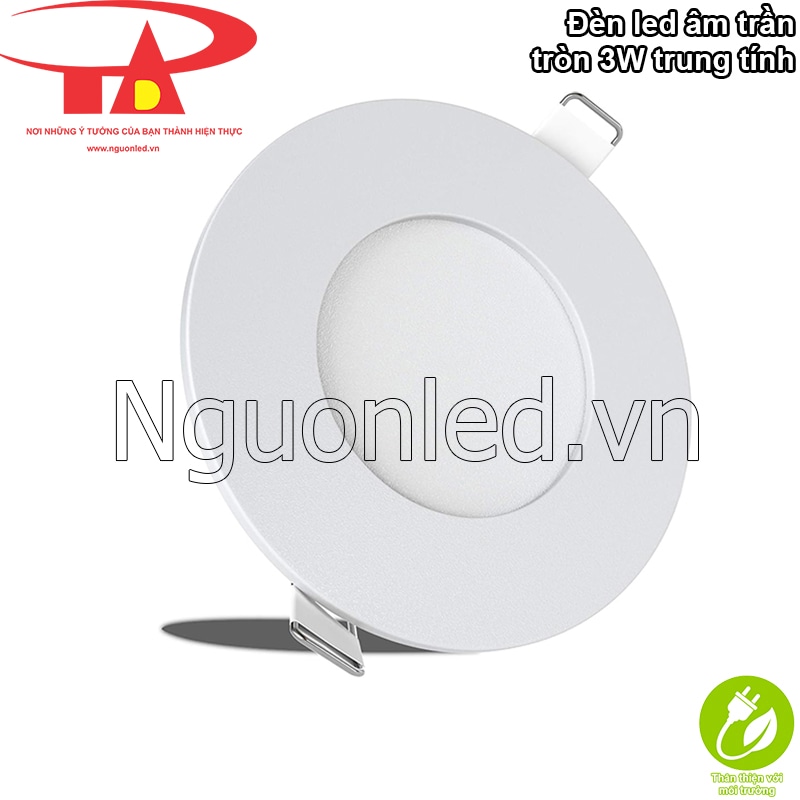 Đèn led âm trần thân thiện môi trường, an toàn cho sức khỏe