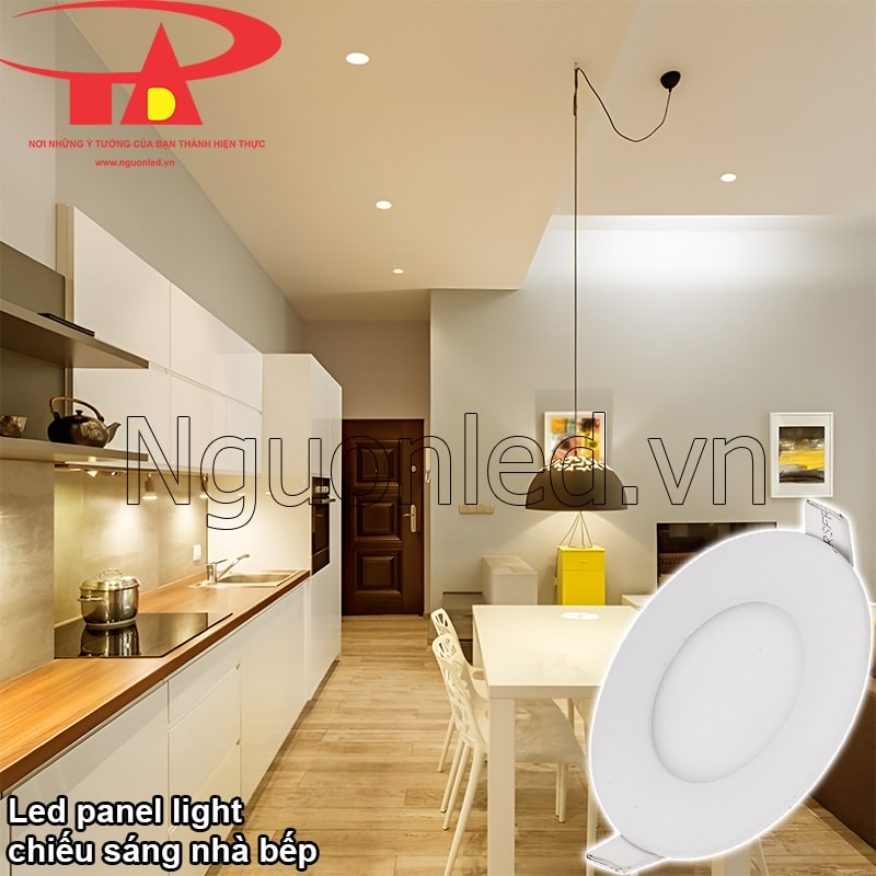 Đèn downlight nhà bếp, ánh sáng rõ nét, tiện lợi