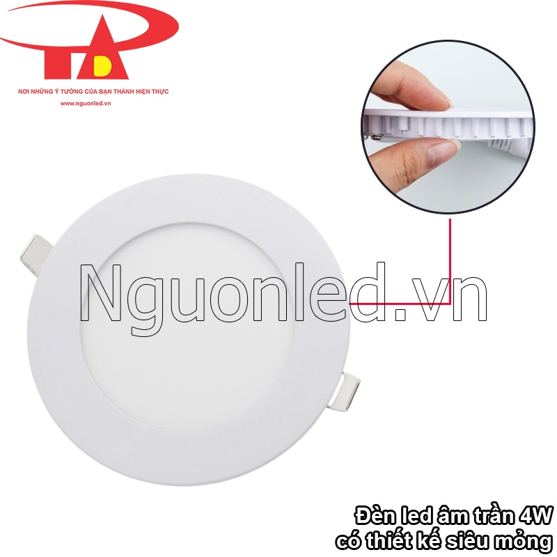 Đèn led trần thạch cao 3 màu: Thiết kế mỏng, dễ dàng lắp đặt