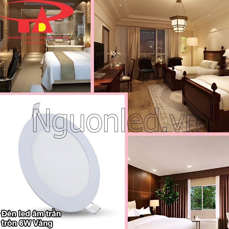 Đèn downlight 6W vàng cho phòng ngủ