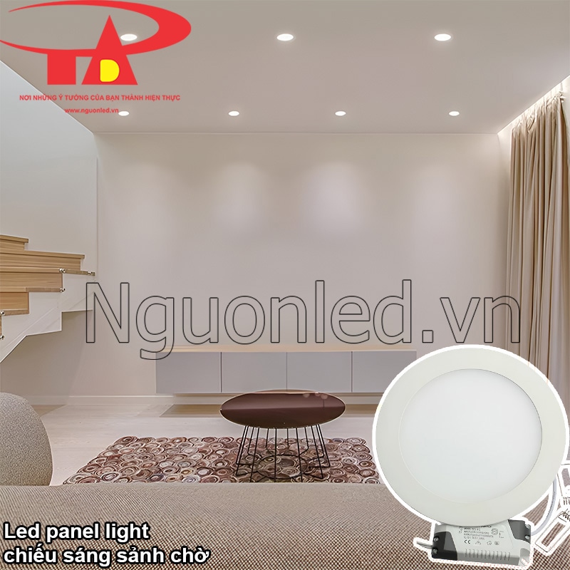 Đèn led downlight 9W trung tính cho sảnh chờ chuyên nghiệp