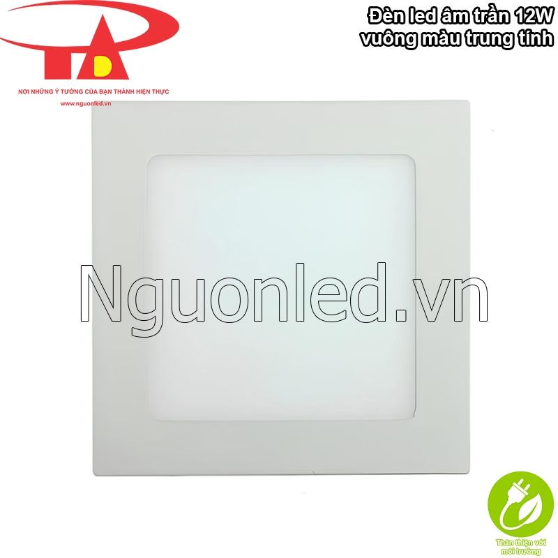 Đèn downlight vuông: Thân thiện môi trường