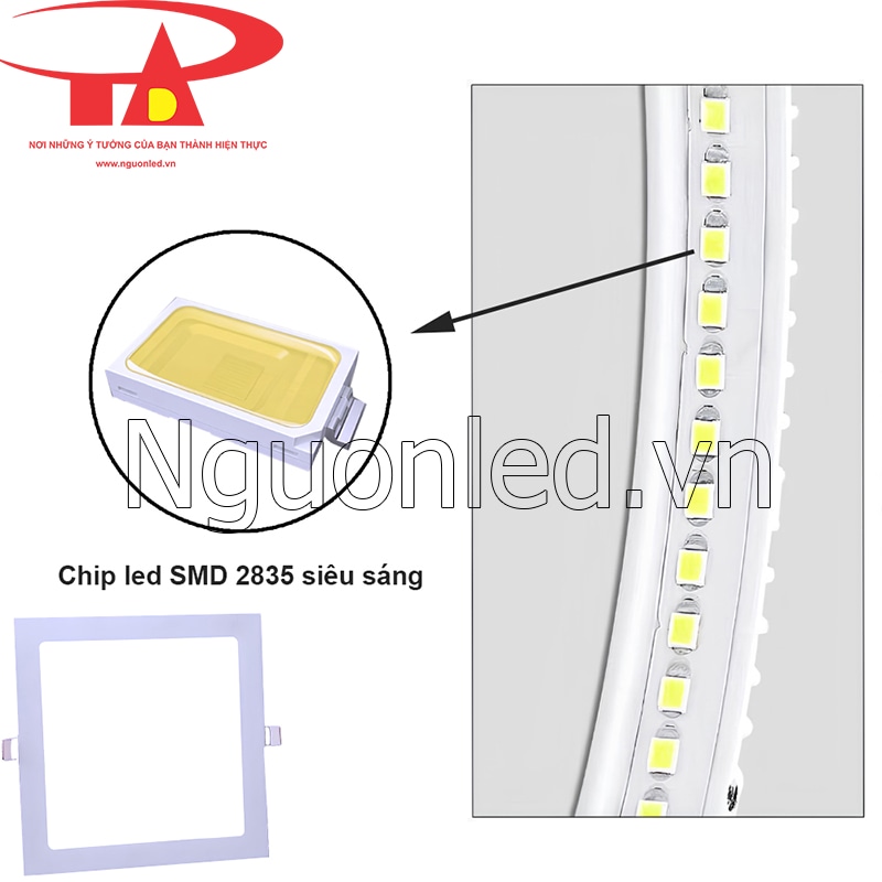 Chip led SMD 2835 siêu sáng của đèn led panel 300x300