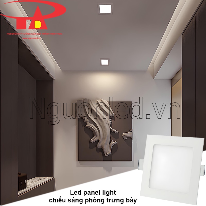 Phòng trưng bày sản phẩm nổi bật với đèn downlight 9W trung tính