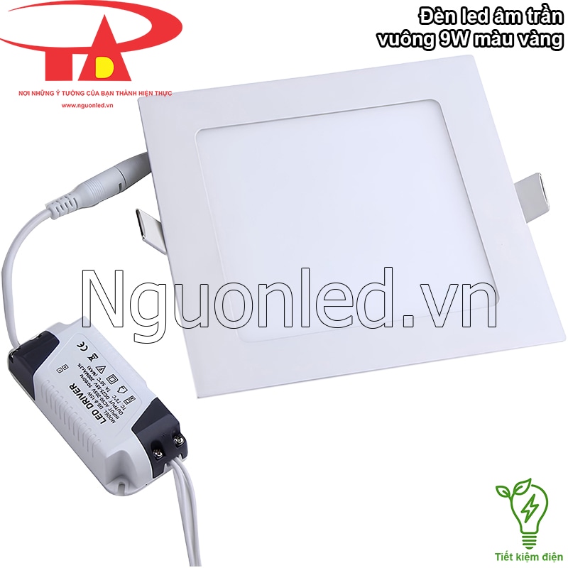 Tiết kiệm điện năng hiệu quả với đèn led âm trần 9W