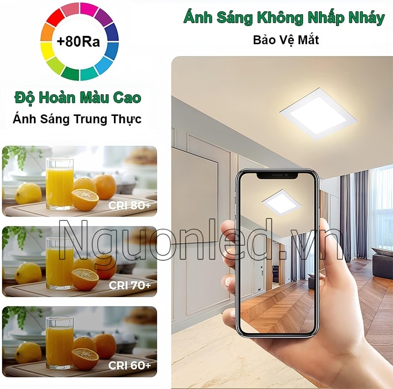 Màu sắc chân thực, ánh sáng không nhấp nháy bảo vệ mắt