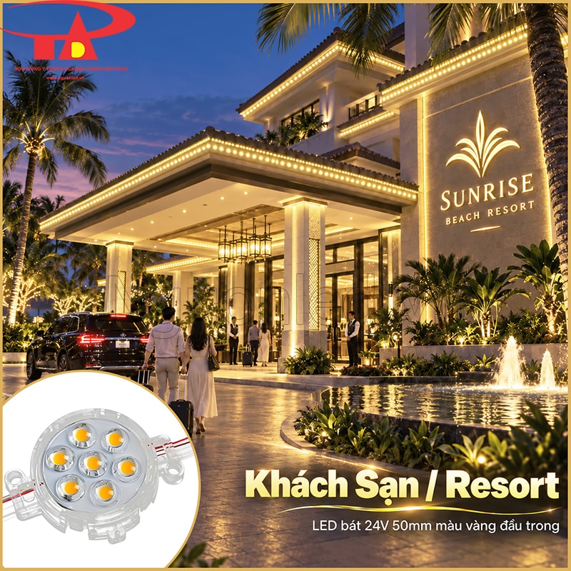 Khách sạn trang trí LED bát 50mm ánh sáng vàng đầu trong theo đường kiến trúc