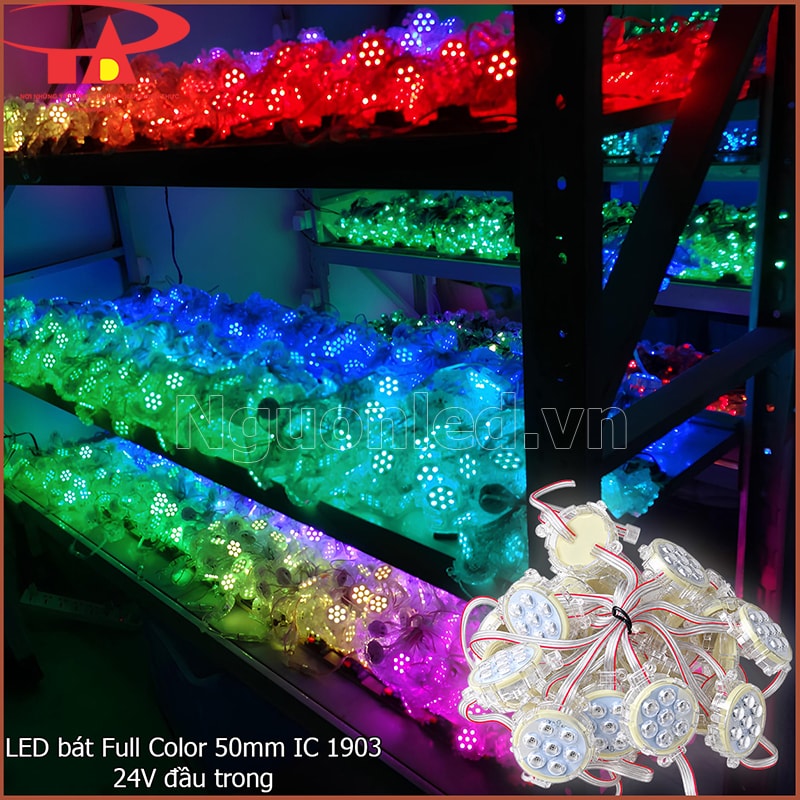 Dây LED bát Full Color 50mm IC1903 tại An Đức Phát trước khi giao