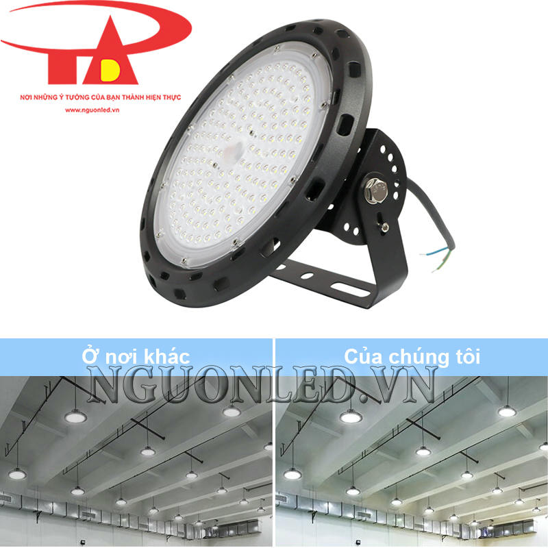 So sánh đèn led nhà xưởng 100W UFO
