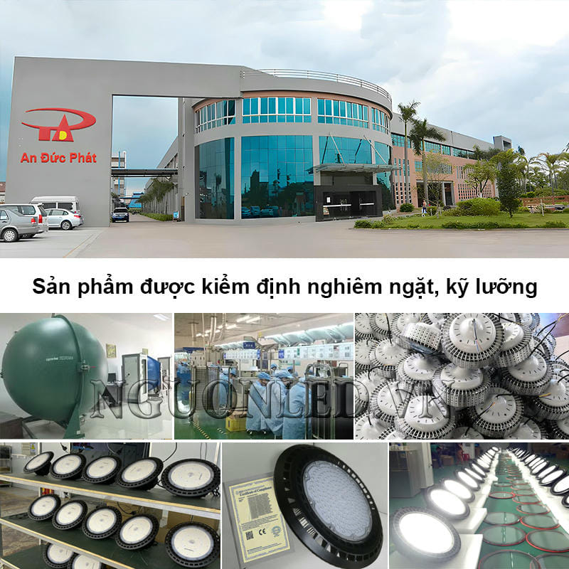 Công ty sản xuất đèn led nhà xưởng chất lượng, kiểm định nghiêm ngặt