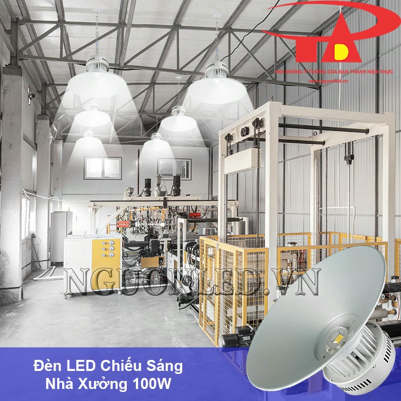 Đèn led chiếu sáng nhà xưởng 100W cao cấp