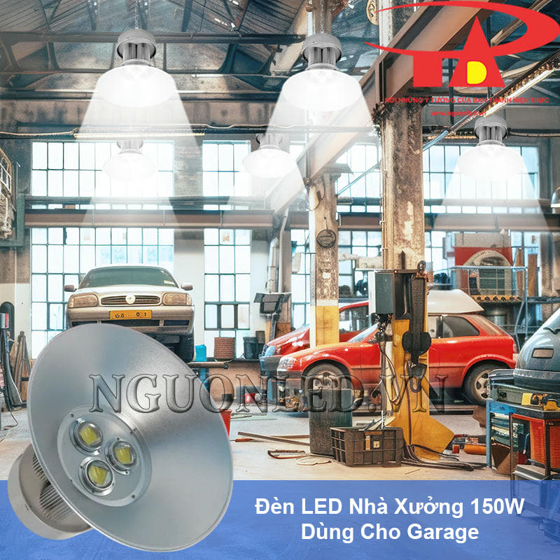 Đèn led nhà xưởng ánh sáng mạnh mẽ và ổn định cho garage