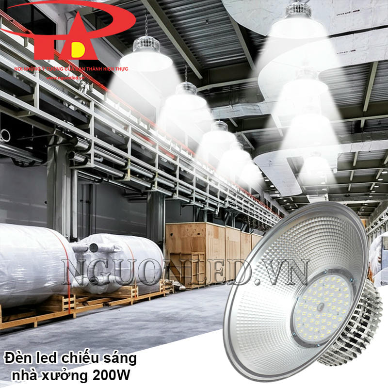Đèn led chiếu sáng nhà xưởng 200W