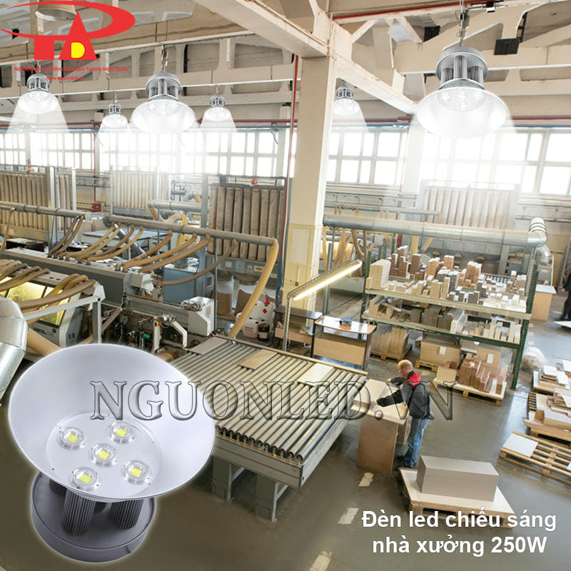 Đèn led chiếu sáng nhà xưởng 250W loại tốt