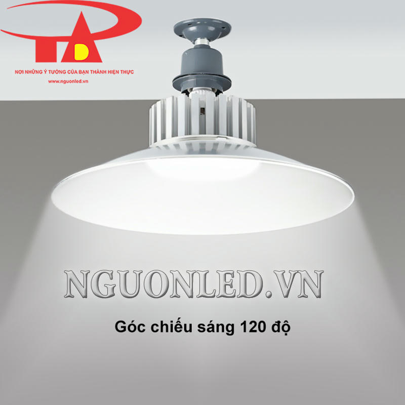 Đèn led nhà xưởng 30W E27 với góc chiếu rộng, ánh sáng đồng đều