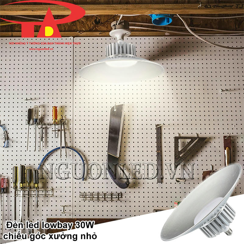 Đèn led nhà xưởng 30W chiếu sáng hiệu quả các góc xưởng nhỏ