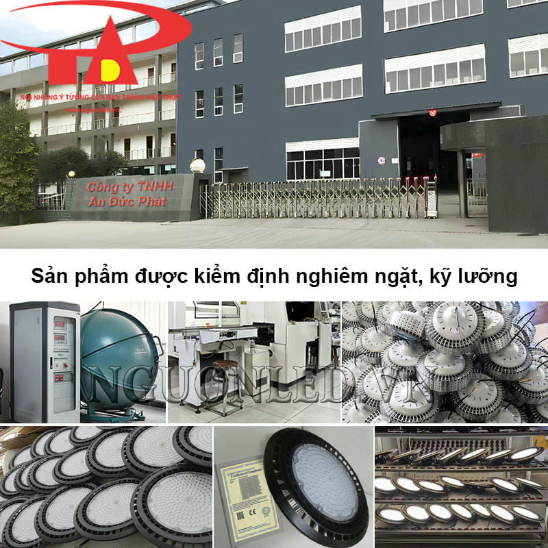 Đèn led nhà xưởng An Đức Phát đảm bảo chất lượng với quy trình kiểm tra nghiêm ngặt