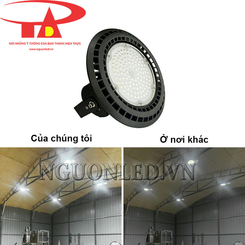 Đèn led nhà xưởng 50W UFO An Đức Phát ánh sáng mạnh mẽ