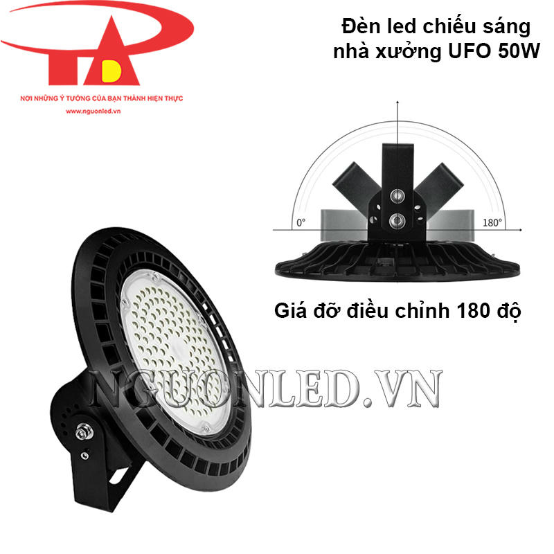Giá đỡ xoay 180 độ của đèn led nhà xưởng, điều chỉnh linh hoạt