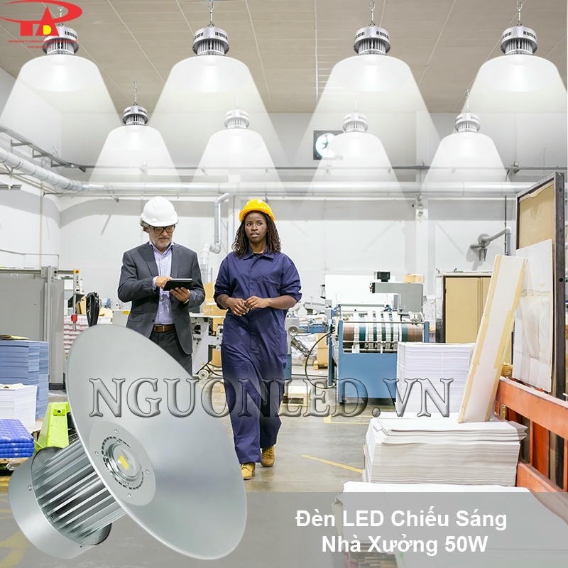 Đèn led chiếu sáng nhà xưởng 50W loại tốt