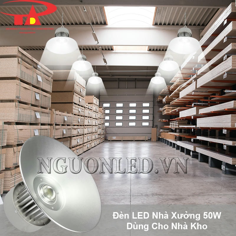 Đèn led highbay 50W tối ưu ánh sáng cho không gian nhà kho