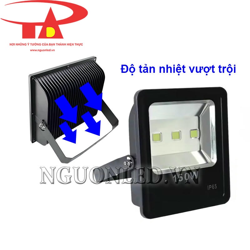 Đèn led pha 150W cao cấp, tản nhiệt vượt trội