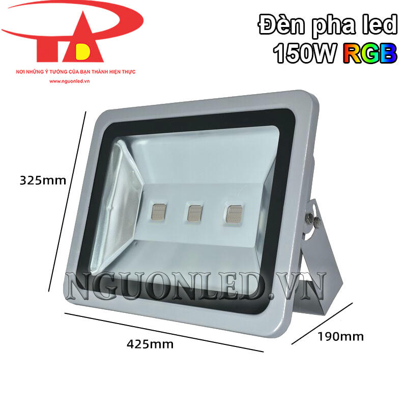 Kích thước đèn pha led 150W đủ màu