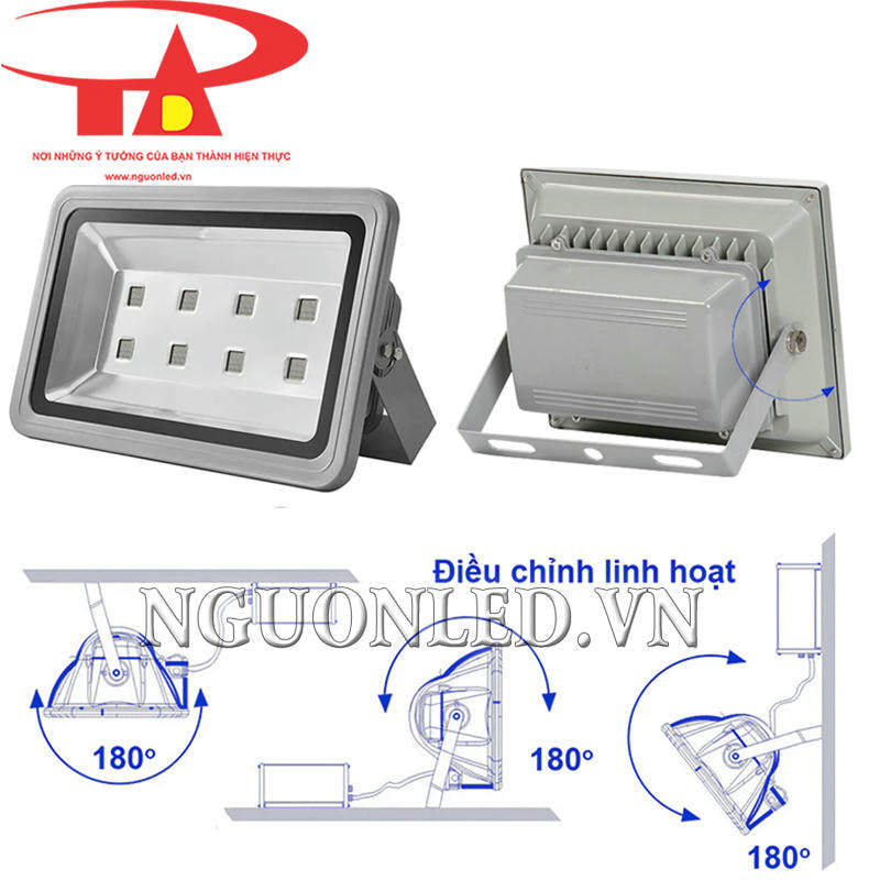 Đèn led pha đủ màu 400W điều chỉnh góc chiếu 180 độ