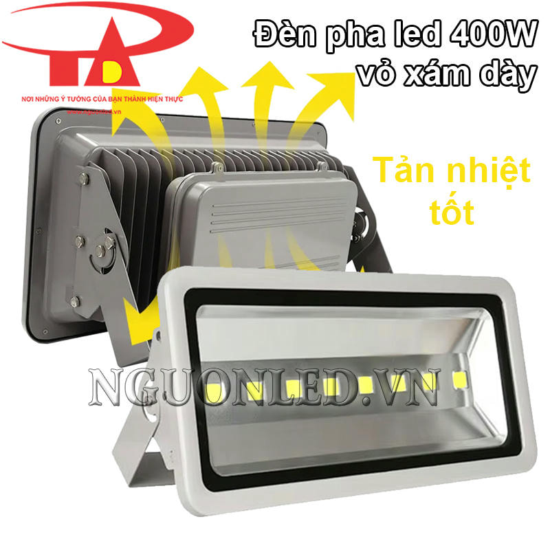 Đèn led pha 400W bền bỉ, tản nhiệt tốt