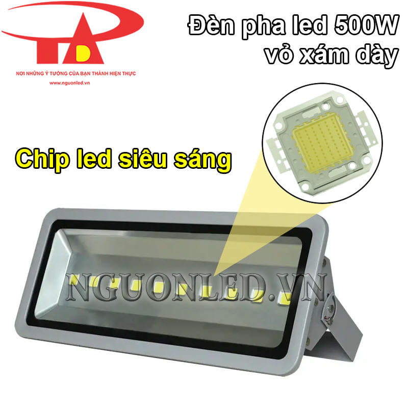 Đèn pha 500W tích hợp chip led siêu sáng