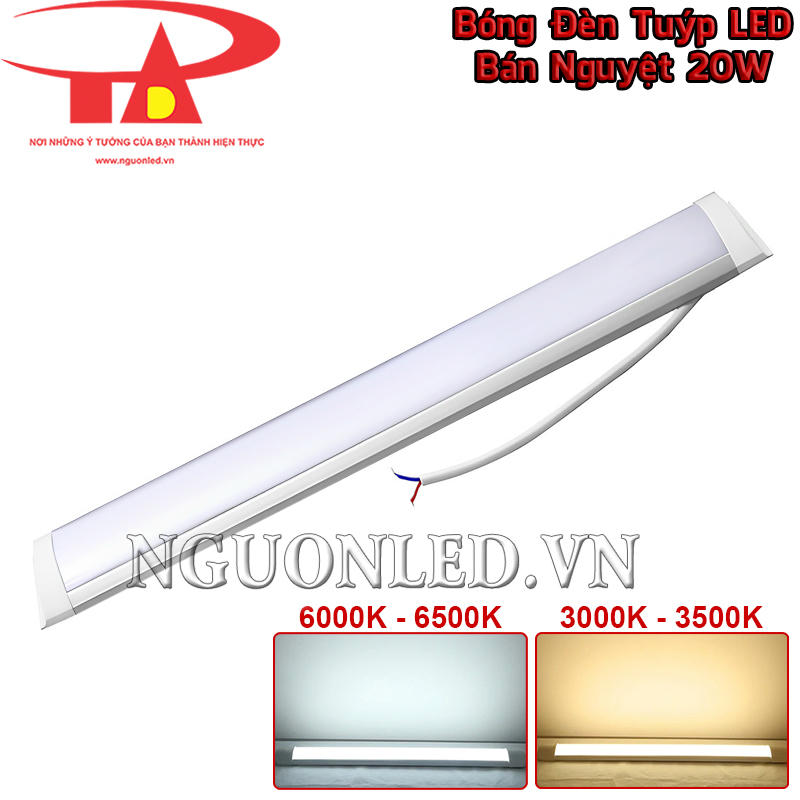 Đèn LED bán nguyệt 20W tùy chọn 2 phiên bản ánh sáng trắng và vàng