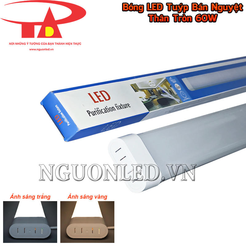 Bóng tuýp bán nguyệt oval 60W có hai phiên bản ánh sáng cố định tùy chọn theo không gian