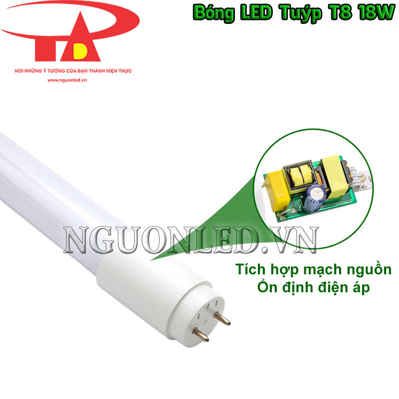 Bóng đèn tuýp LED 18W tích hợp mạch nguồn