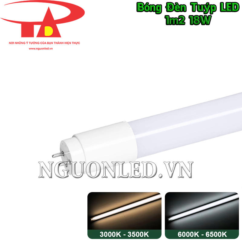 Đèn LED tuýp T8 18W có 2 tùy chọn ánh sáng linh hoạt cho nhiều không gian