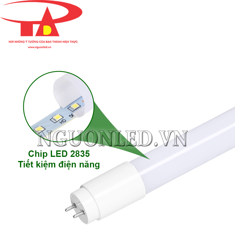 Bóng tuýp LED T8 18W chip SMD 2835 tiết kiệm điện