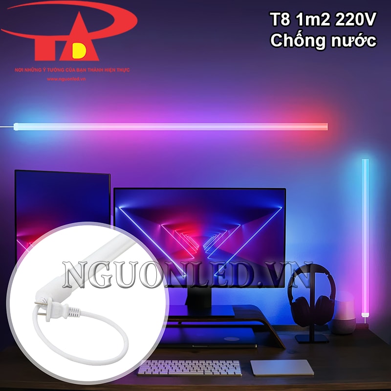 Led tuýp T8 1m2 đổi màu tự động