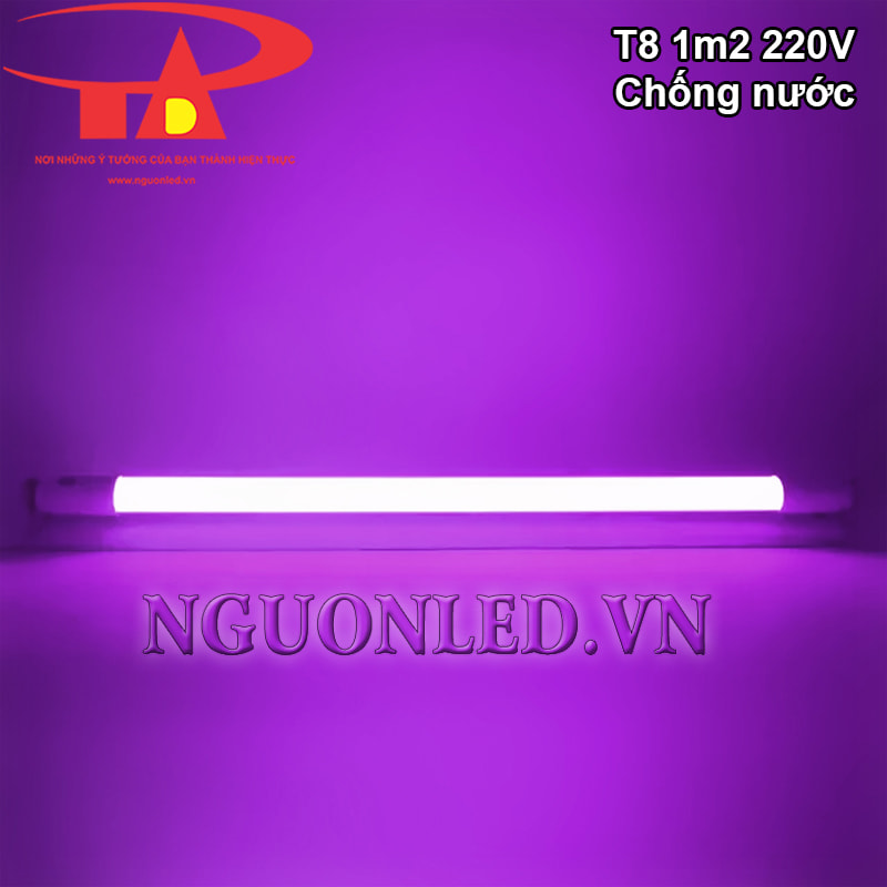 Bóng led tuýp T8 1m2 màu tím cho trang trí