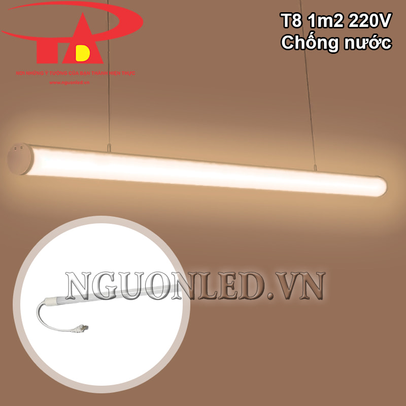 Đèn tuýp led T8 1m2 vàng nắng