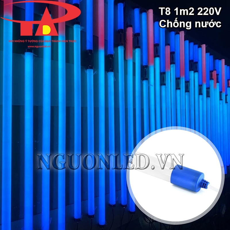 Bóng led tuýp T8 1m2 xanh dương