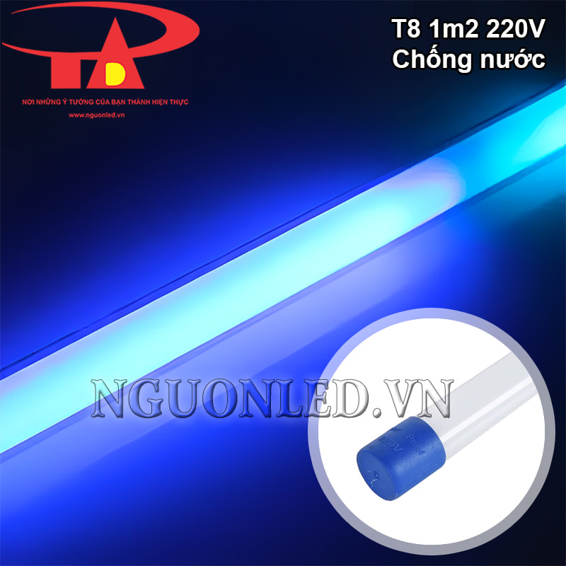 Bóng led tuýp T8 1m2 xanh dương siêu sáng